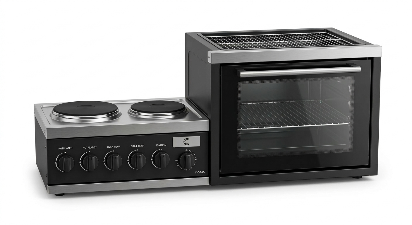 45 Litre Oven & Grill with 2 Hotplates